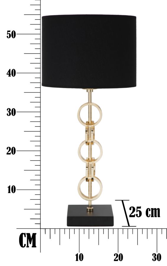 LAMPADA DA TAVOLO GLAM RINGS CM Ø 25X54,5 - immagine 8