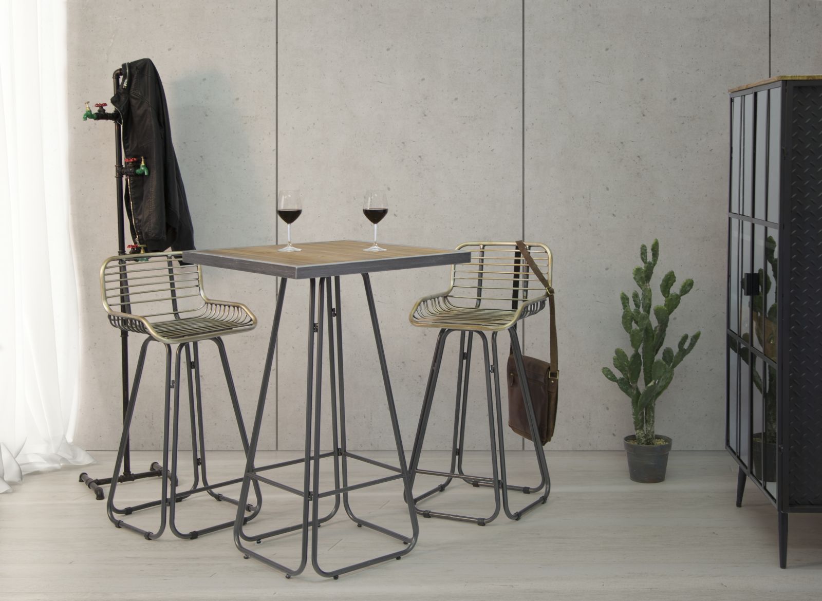 SGABELLO DUBLIN CM 45X45X102 - immagine 11