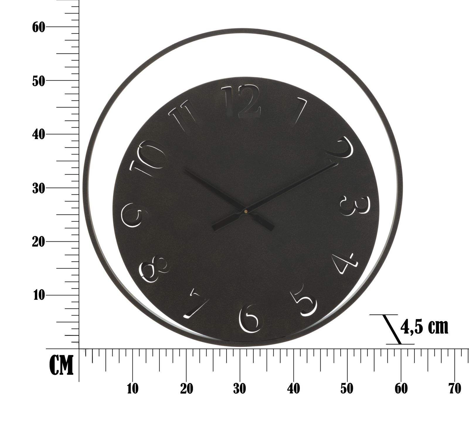 OROLOGIO DA MURO CIRCLE CM Ø 60X4,5 - immagine 6