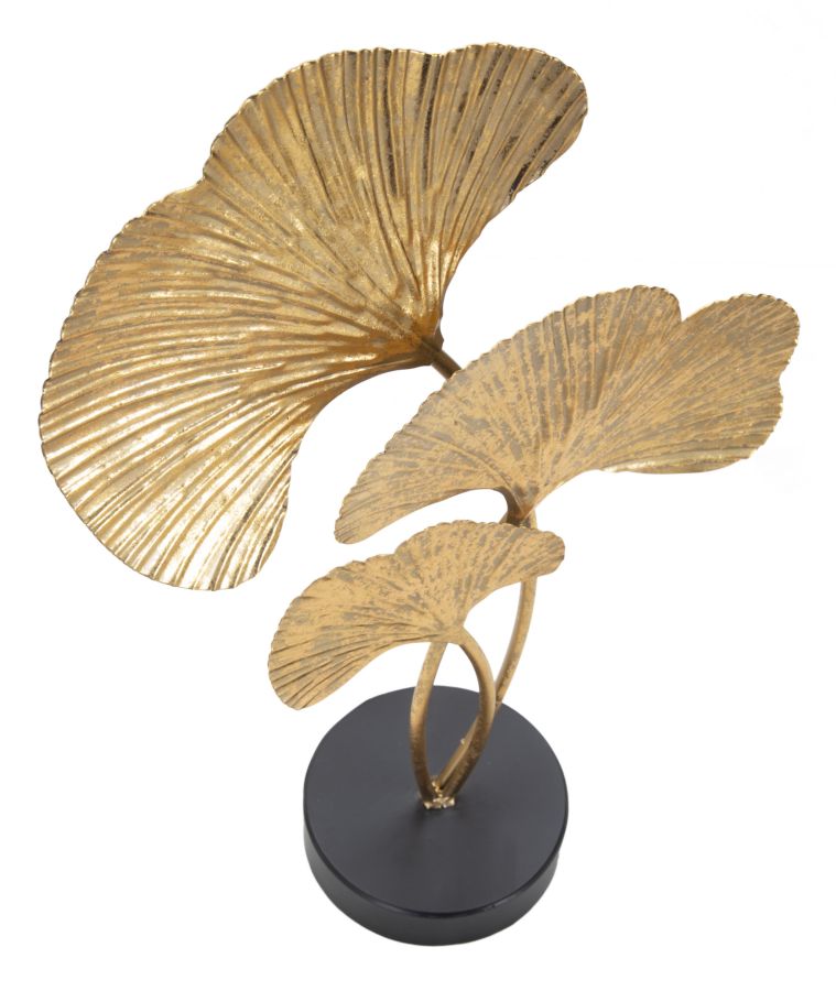 SCULTURA FOGLIE CM 24,5X10,5X40,5 MIN 2 - immagine 3