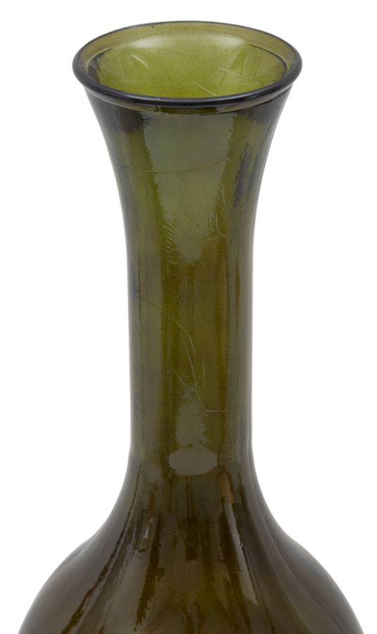 VASO JARRON VETRO RICICLATO GREEN CM Ø 30X100 (MADE IN SPAIN) - immagine 2