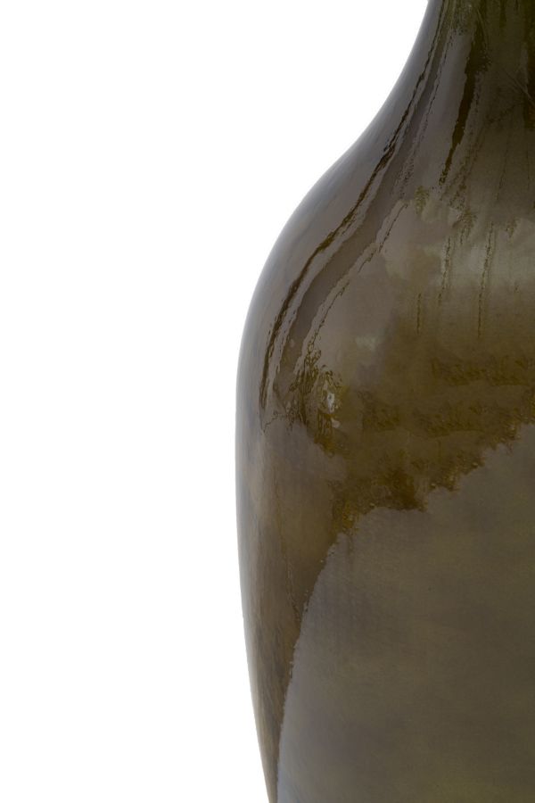 VASO JARRON VETRO RICICLATO GREEN CM Ø 30X100 (MADE IN SPAIN) - immagine 3