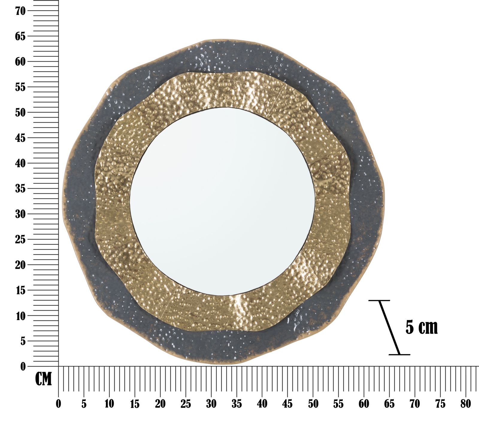 SPECCHIO DA MURO SHAI DARK CM Ø 65,5X5 - immagine 6