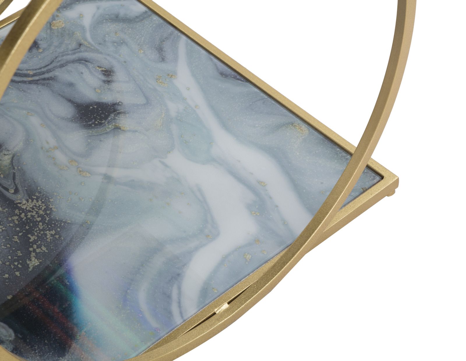TAVOLINETTO GLAM 2 LEVEL CM 52,5X50X51 - immagine 6