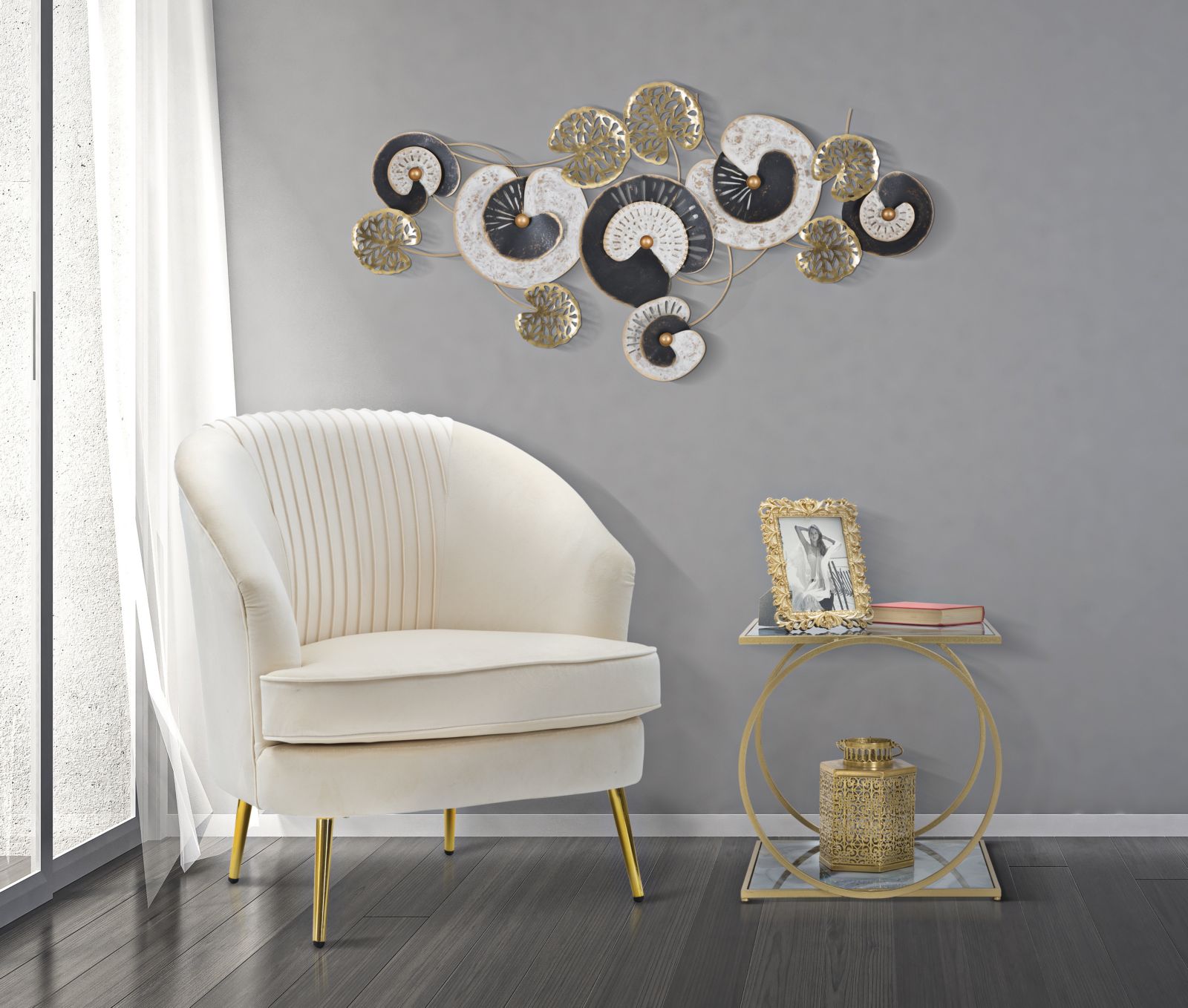 TAVOLINETTO GLAM 2 LEVEL CM 52,5X50X51 - immagine 7