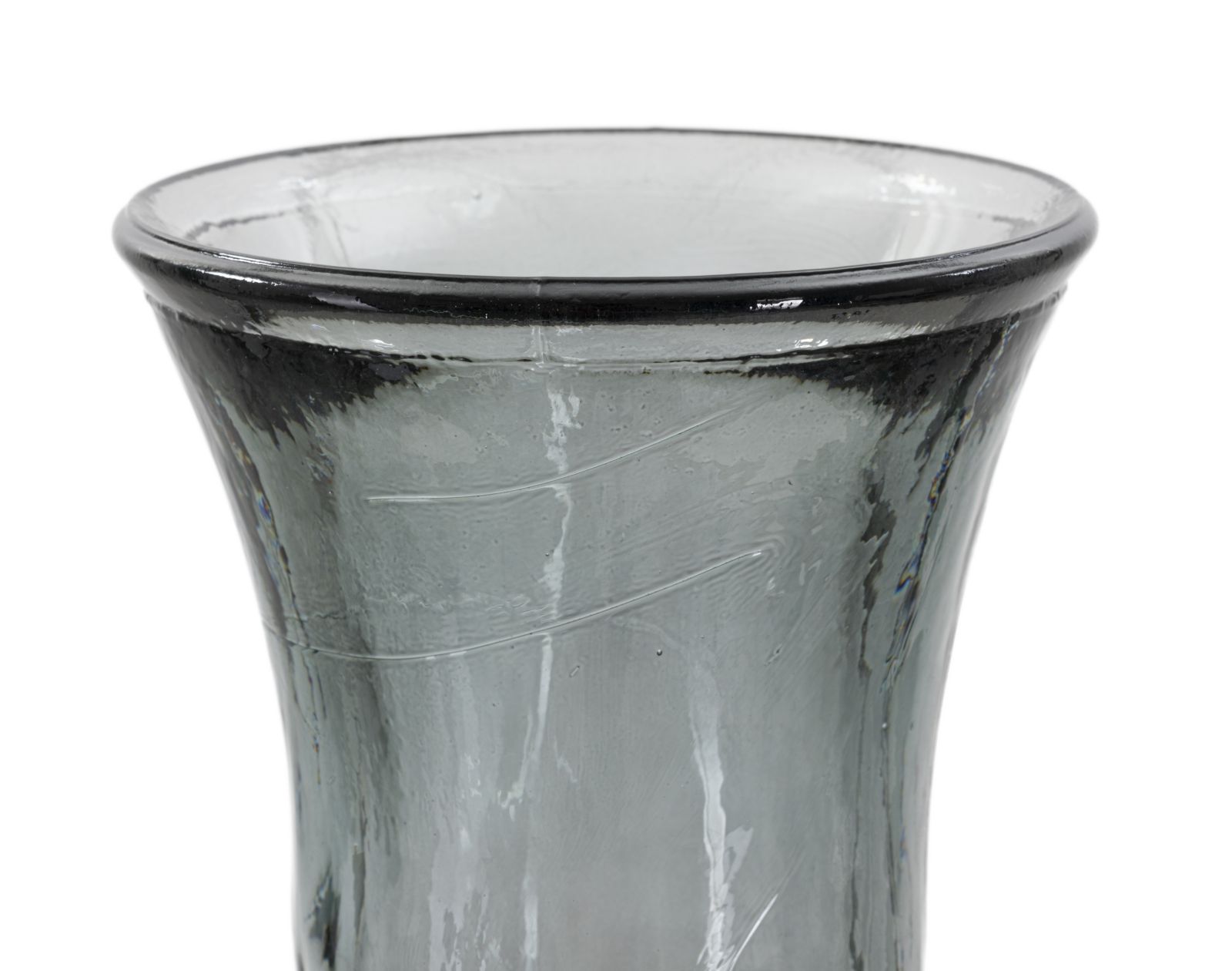 VASO JARRON ARABE LOW VETRO RICICLATO FUMO CM Ø 34X75 (MADE IN SPAIN) - immagine 2
