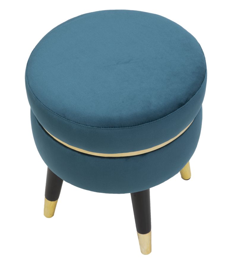 SGABELLO PARIS OTTANIO/GOLD CM Ø 35X40,5 - immagine 3