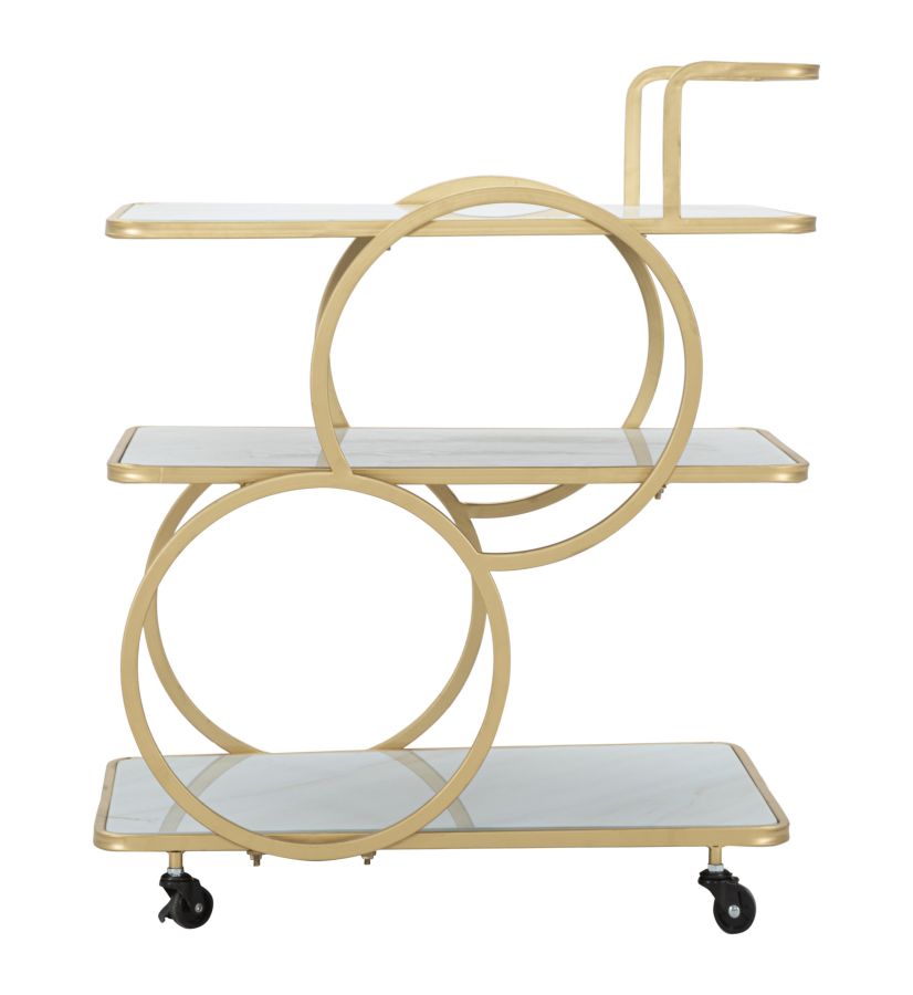 CARRELLO MARBLE GLASS CM 64X46X79 - immagine 5