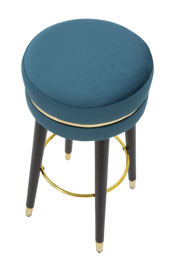 SGABELLO BAR PARIS OTTANIO/GOLD CM Ø 35X74 - immagine 3