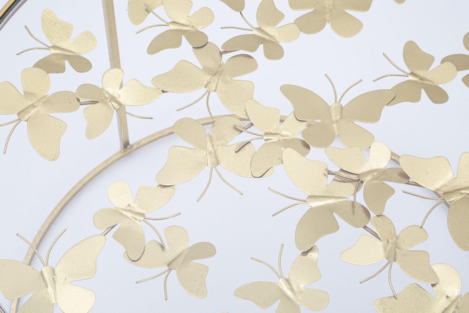 TAVOLO DA CAFFE' BUTTERFLIES CM Ø 60X40,5 - immagine 4