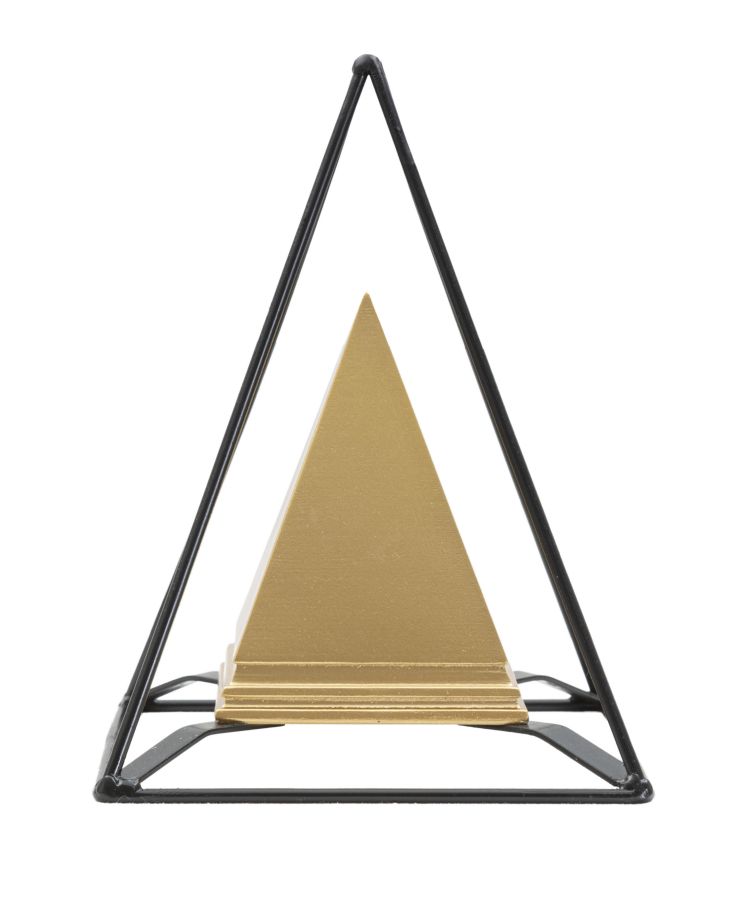 PIRAMIDE GOLD C/FERRO CM 15X15X21 MIN 2 - immagine 5