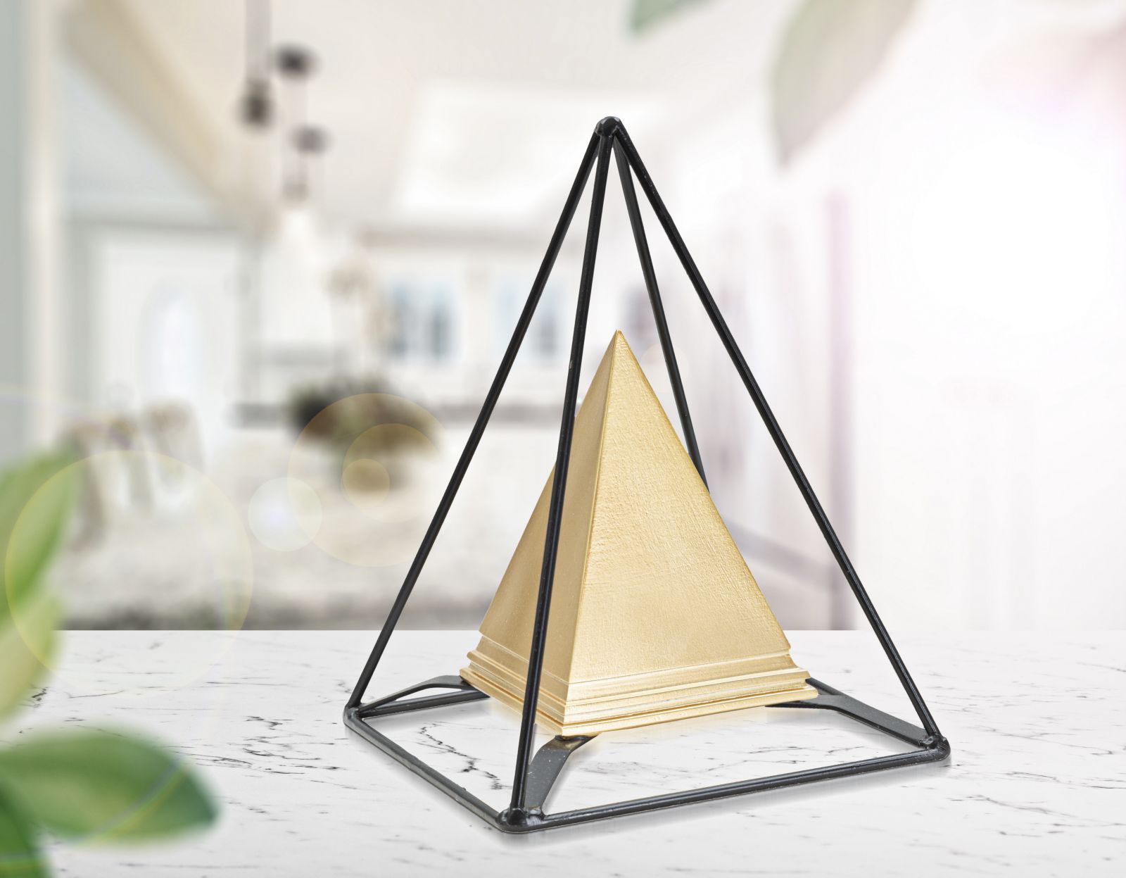 PIRAMIDE GOLD C/FERRO CM 15X15X21 MIN 2 - immagine 6