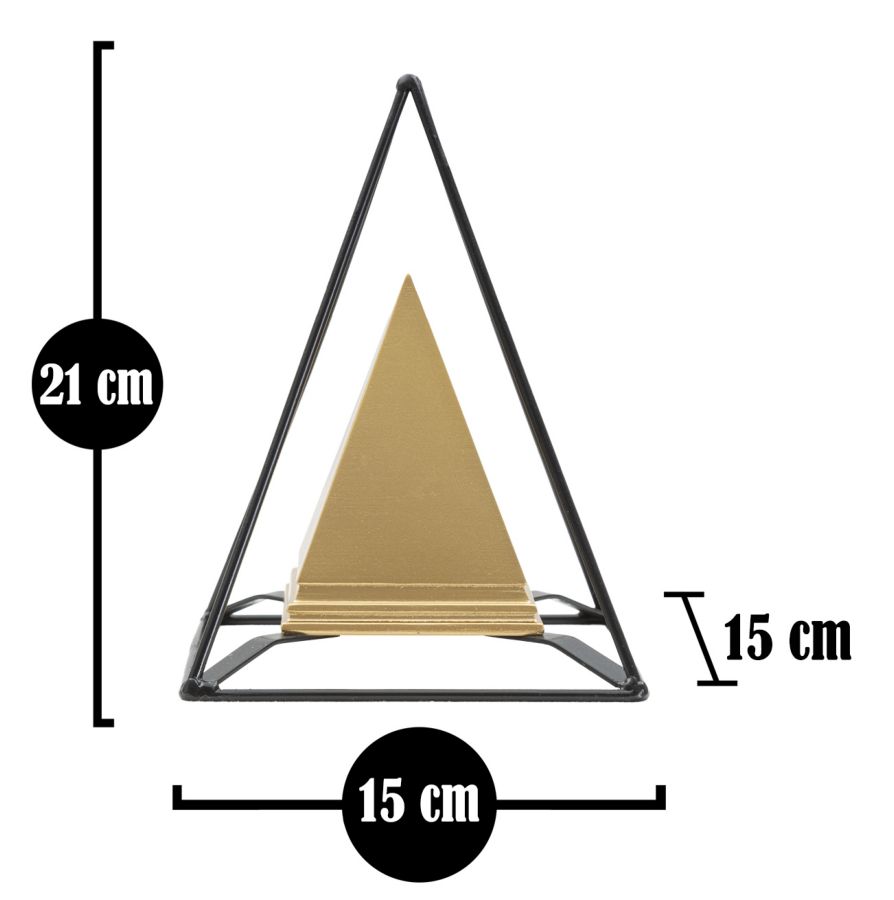 PIRAMIDE GOLD C/FERRO CM 15X15X21 MIN 2 - immagine 7