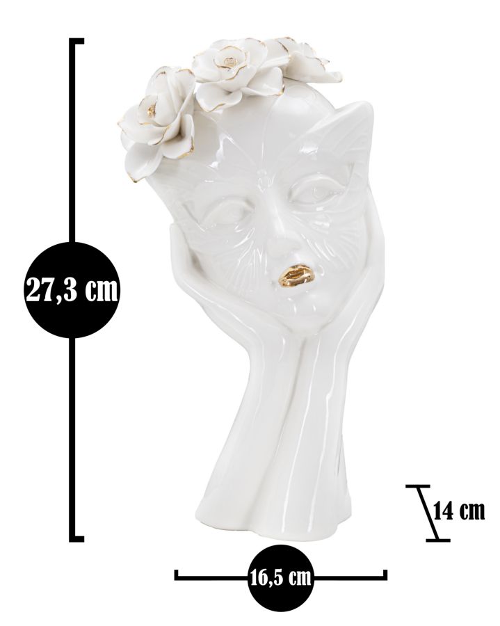 VASO WOMAN MASK CM 16,5X14X27,3 - immagine 6