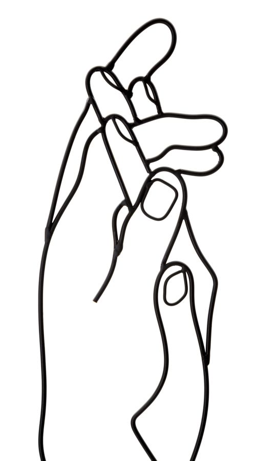 PANNELLO IN FERRO SIMPLY HANDS CM 40X1X55 - immagine 2