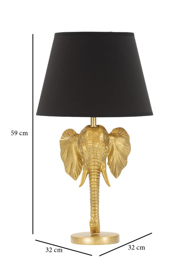 LAMPADA DA TAVOLO ELEFANTE CM Ø 32X59 - immagine 6