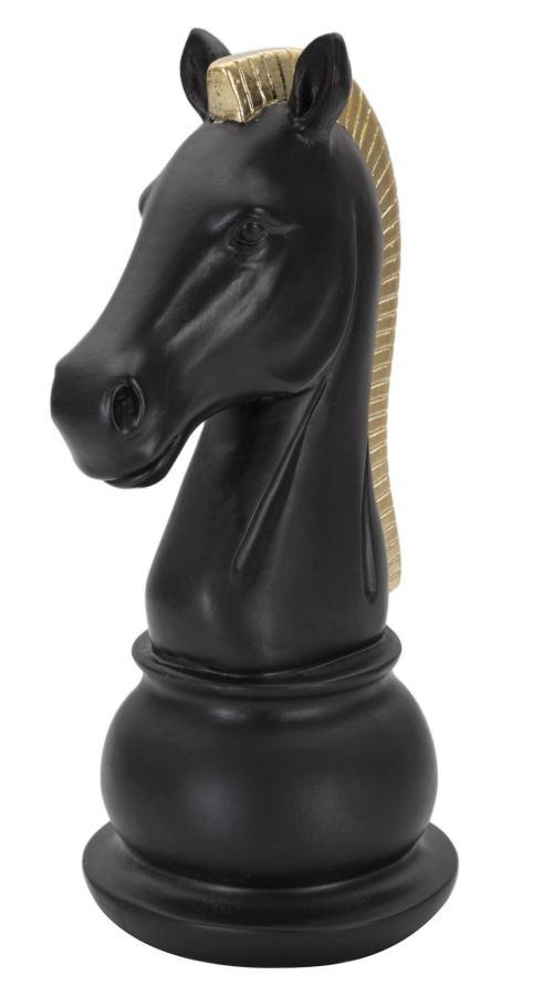 CAVALLO NERO E ORO CM 10,5X8,5X19 MIN 2 - immagine 2