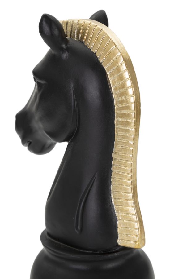 CAVALLO NERO E ORO CM 10,5X8,5X19 MIN 2 - immagine 4