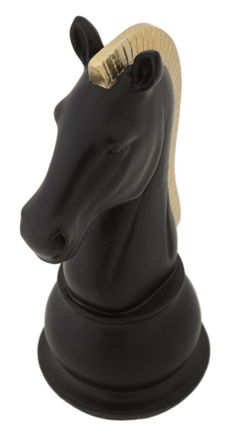 CAVALLO NERO E ORO CM 10,5X8,5X19 MIN 2 - immagine 5