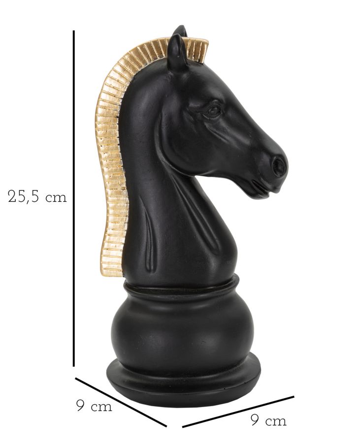 CAVALLO NERO E ORO CM 10,5X8,5X19 MIN 2 - immagine 7