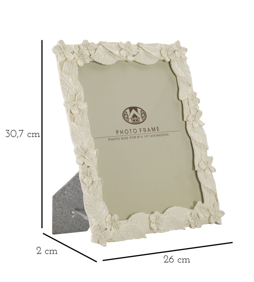 CORNICE LEAF CREAM CM 26X2X30,7 (MISURA INTERNA CM 20X25) MIN 2 - immagine 6