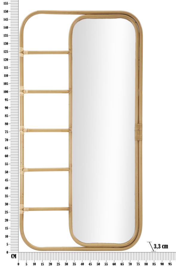 SPECCHIO DA TERRA PANAMA CM 77,5X3,3X151 - immagine 7
