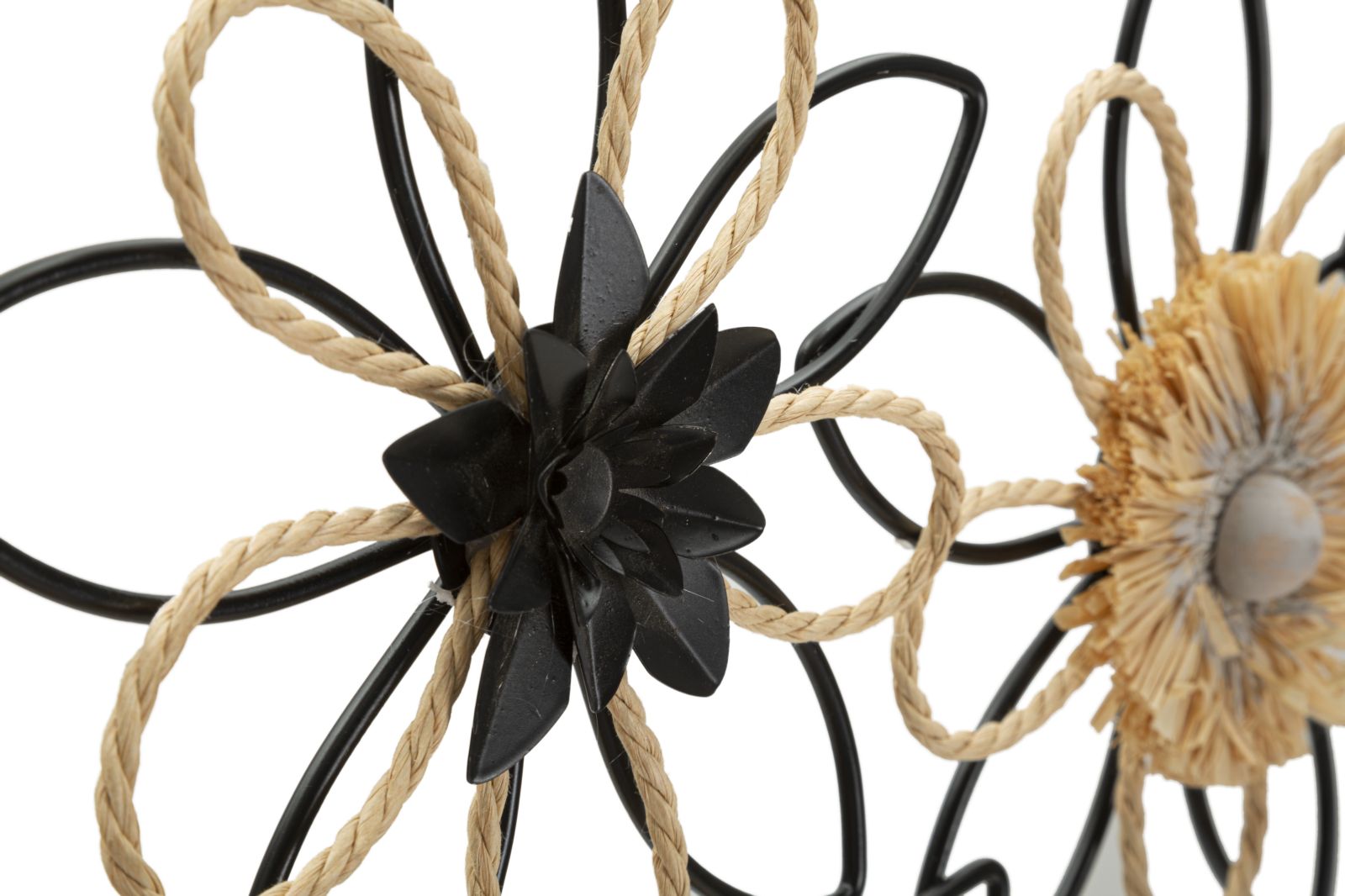 PANNELLO IN FERRO E RAFFIA FLOW CM 60X4X35 - immagine 4