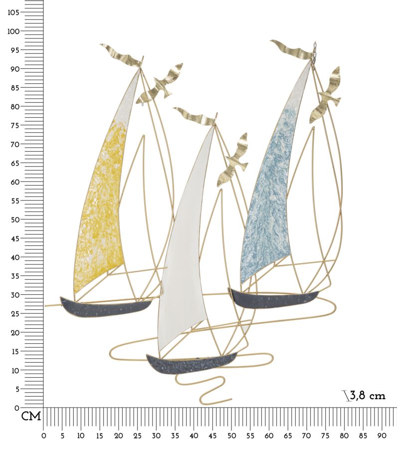 PANNELLO IN FERRO VELA COLOR CM 78,7X3,8X97,8 - immagine 6