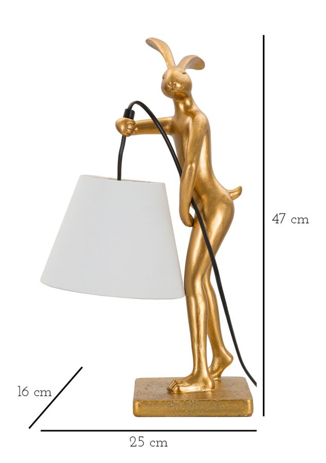 LAMPADA DA TAVOLO RABBIT STAND CM 26X16X47 - immagine 7