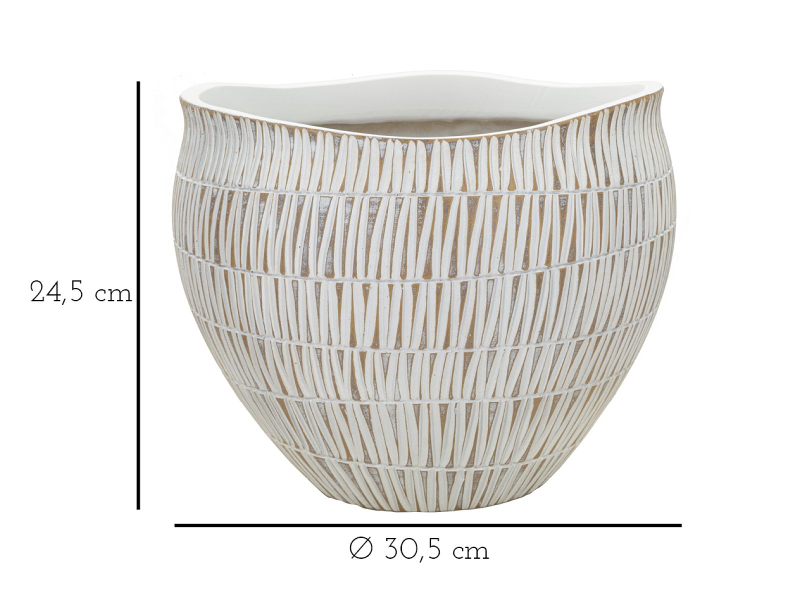 CACHEPOT RESINA STIKY CM Ø 30,5X24,5 - immagine 6