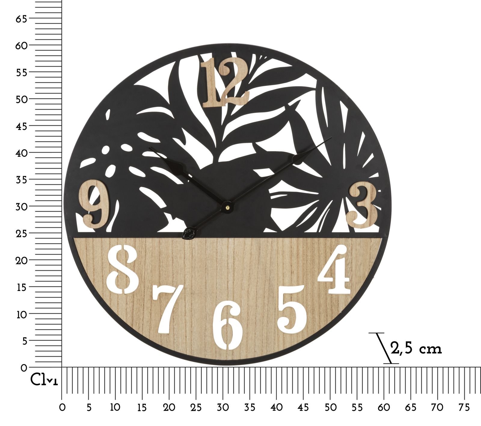 OROLOGIO DA MURO PALM CM Ø 60X2,5 - immagine 6