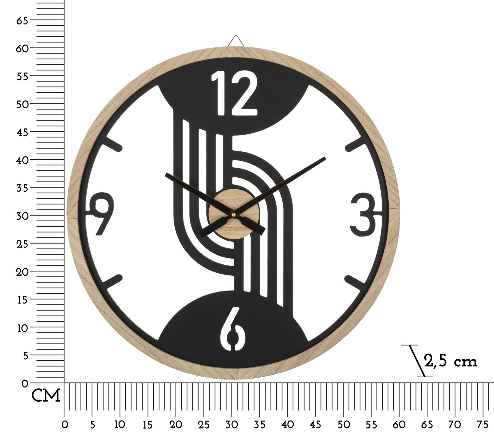 OROLOGIO DA MURO CLIPS CM Ø 60X2,5 - immagine 6