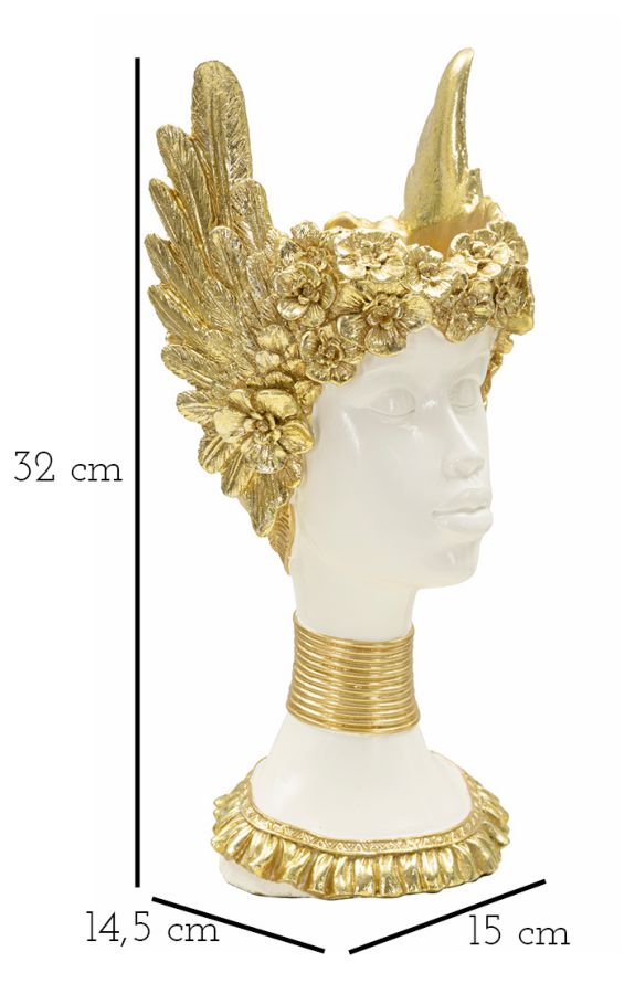 SCULTURA ATHENA CM 15X14,5X32 - immagine 7