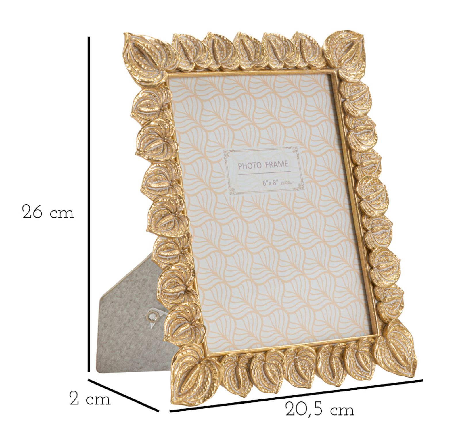 CORNICE ANTHURIUM CM 20,5X2X26 (MISURA INTERNA CM 15X20) MIN 2 - immagine 6