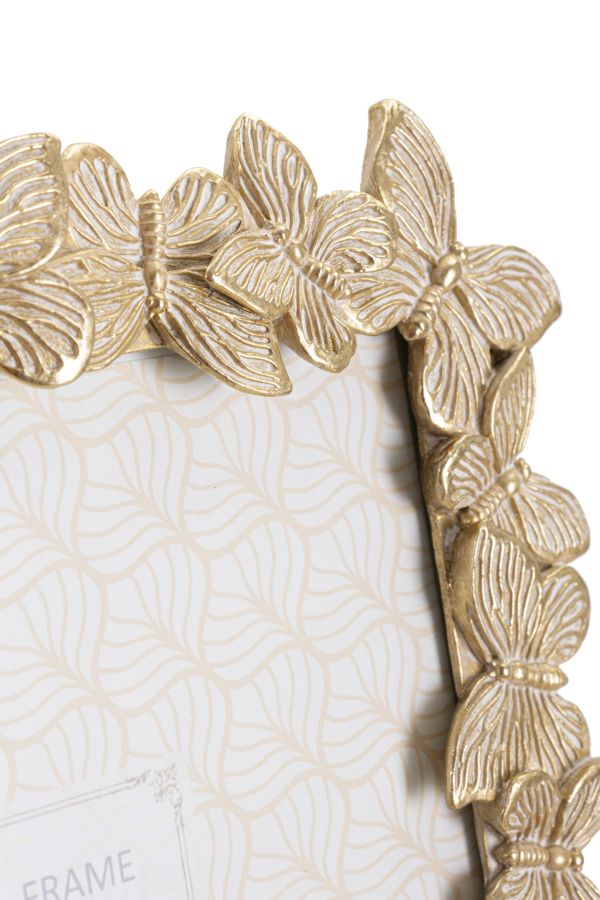 CORNICE FARFALLE GLOD CM 27,5X2,6X32,5 (MISURA INTERNA CM 20X25) MIN 2 - immagine 4