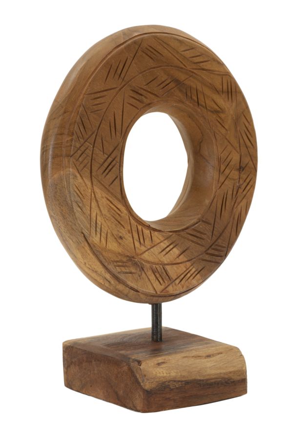 SCULTURA DORAT IN TEAK RIC. CM 20X10X28 MIN 2 (PEZZI UNICI - NON RIP. IN SERIE) - immagine 2