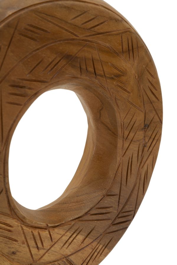 SCULTURA DORAT IN TEAK RIC. CM 20X10X28 MIN 2 (PEZZI UNICI - NON RIP. IN SERIE) - immagine 4