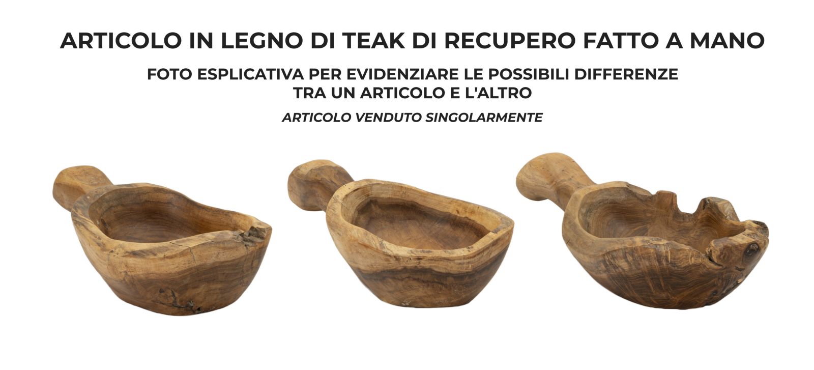 S/TASCHE SPOON IN TEAK RIC. CM 36X16X8 MIN 2 (PEZZI UNICI - NON RIP. IN SERIE) - immagine 7