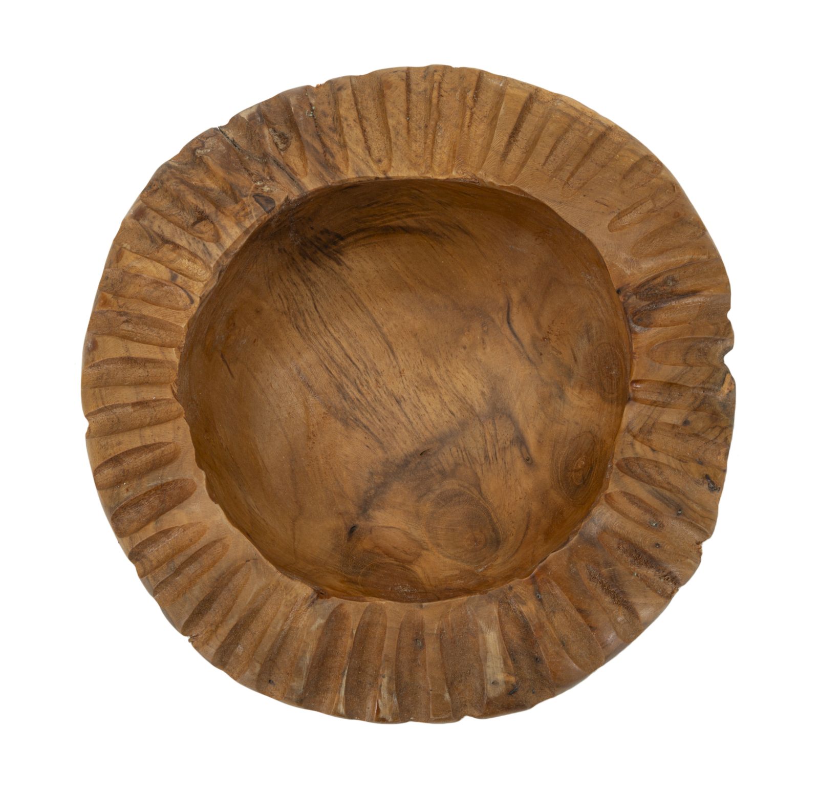 S/TASCHE GERIS IN TEAK RIC. CM Ø 19X8 MIN 2 (PEZZI UNICI - NON RIP. IN SERIE) - immagine 2