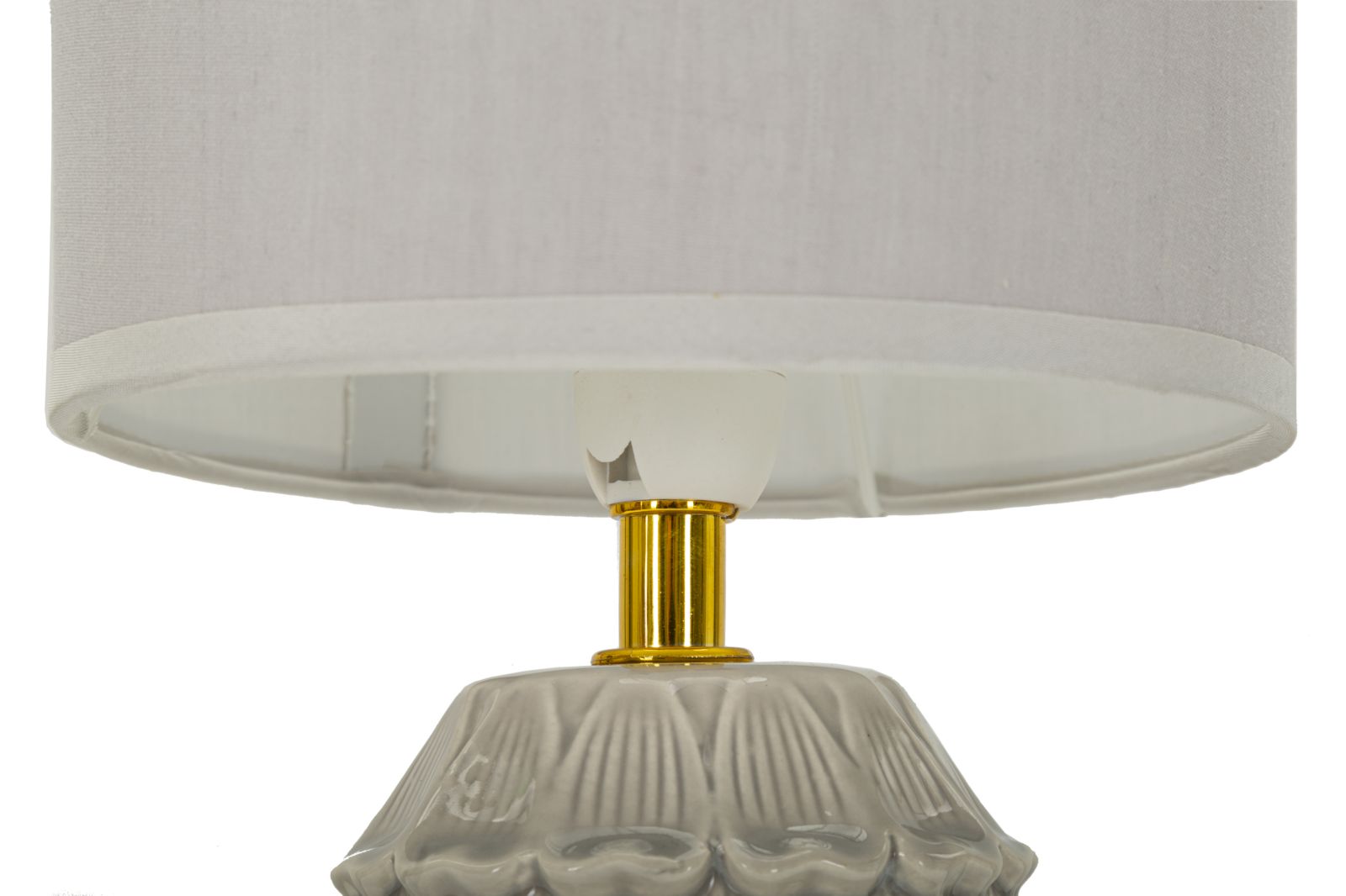 LAMPADA DA COMODINO PIGNY GRIGIA CM Ø 15X30,5 MIN 2 - immagine 3
