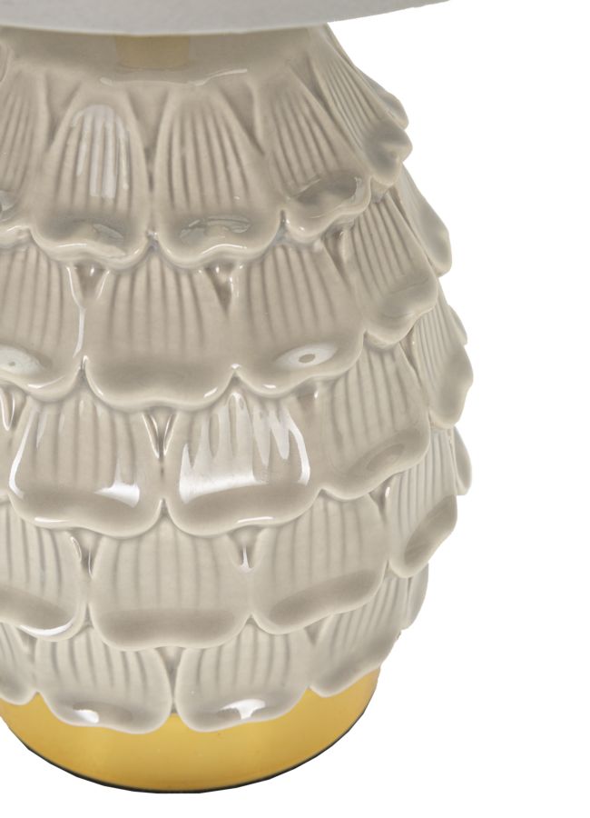 LAMPADA DA COMODINO PIGNY GRIGIA CM Ø 15X30,5 MIN 2 - immagine 4