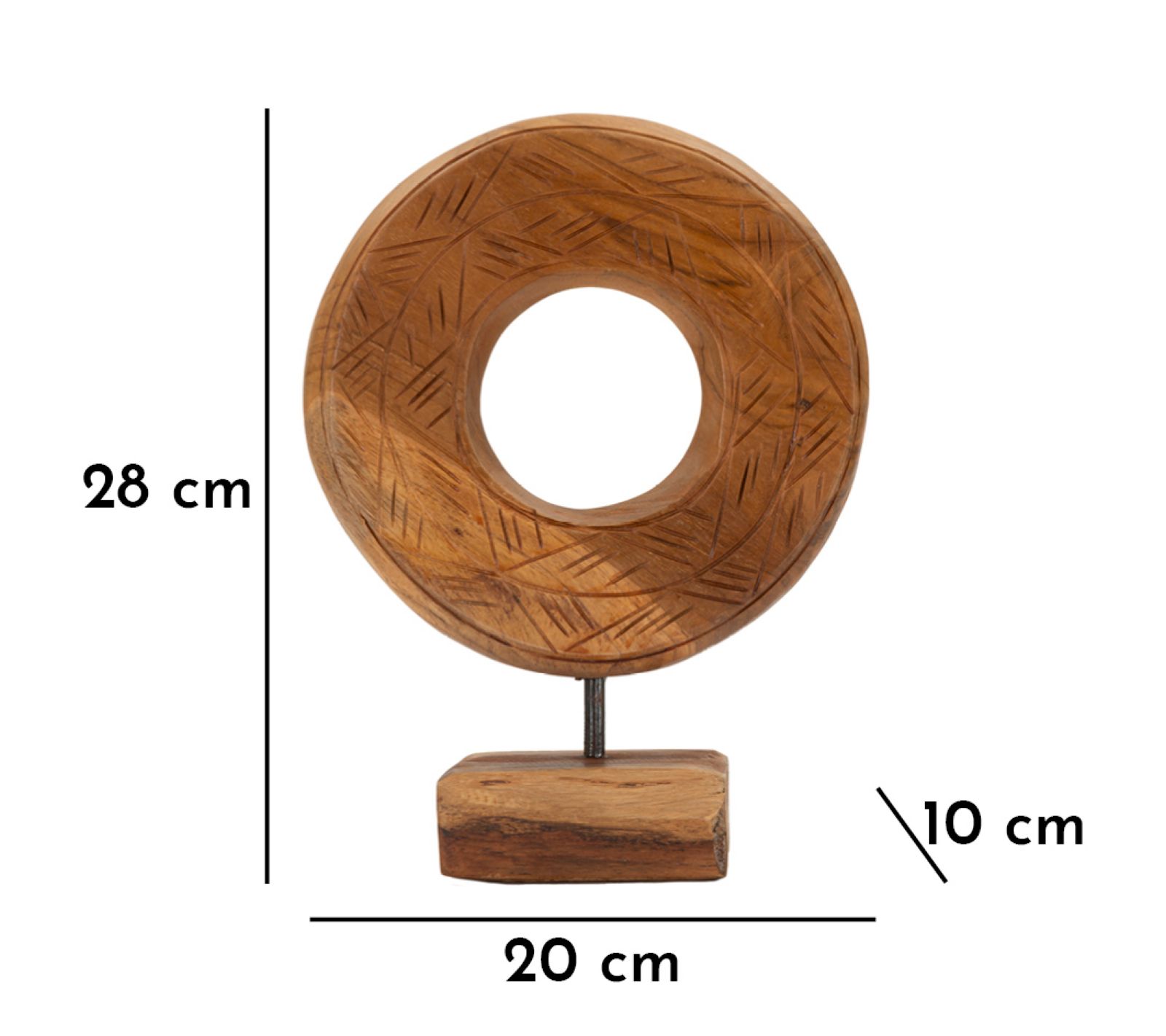 SCULTURA DORAT IN TEAK RIC. CM 20X10X28 MIN 2 (PEZZI UNICI - NON RIP. IN SERIE) - immagine 10