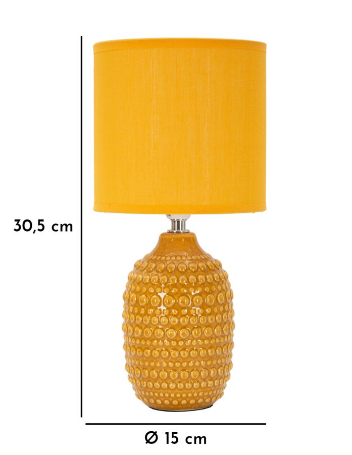 LAMPADA DA COMODINO POINTS OCRA CM Ø 15X 30,5 MIN 2 - immagine 6