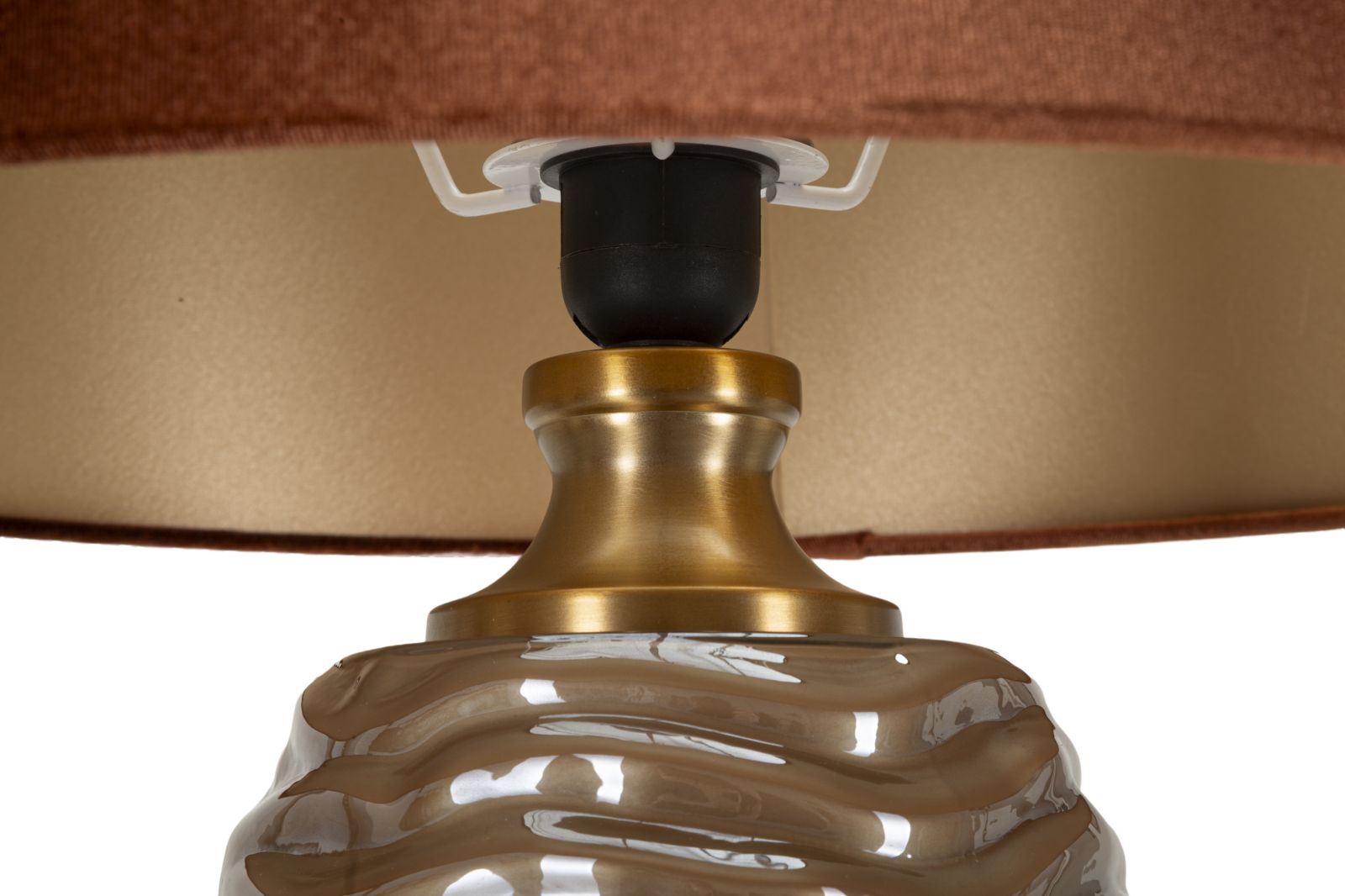 LAMPADA DA TAVOLO PRAGA -B- CM Ø 45,5X79 - immagine 3