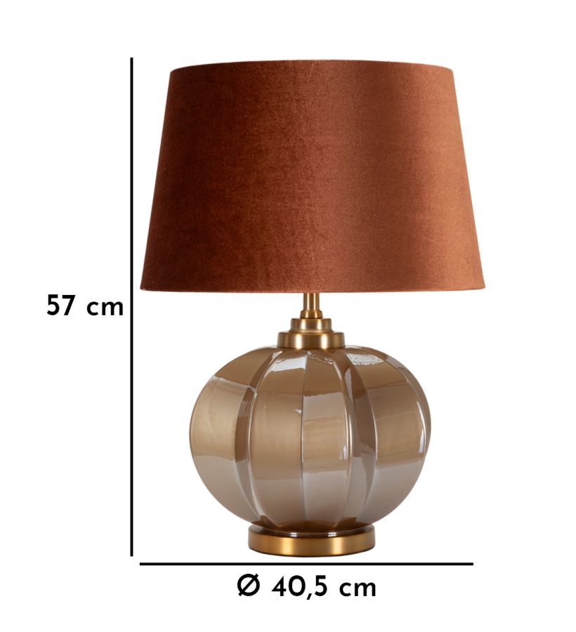 LAMPADA DA TAVOLO PRAGA -A- CM Ø 40,5X57 - immagine 8