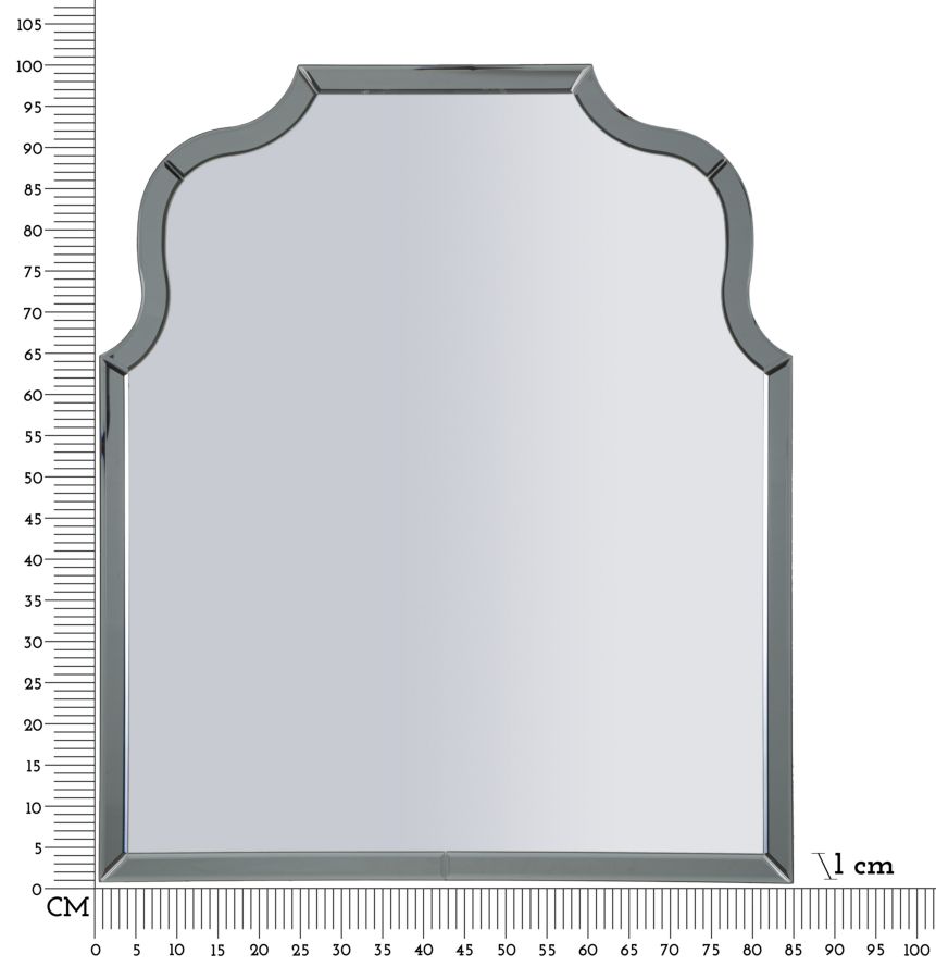 SPECCHIO DA MURO ANKARA GRIGIO CM 85X1X100 (MISURA SPECCHIO CM 78X93) - immagine 8