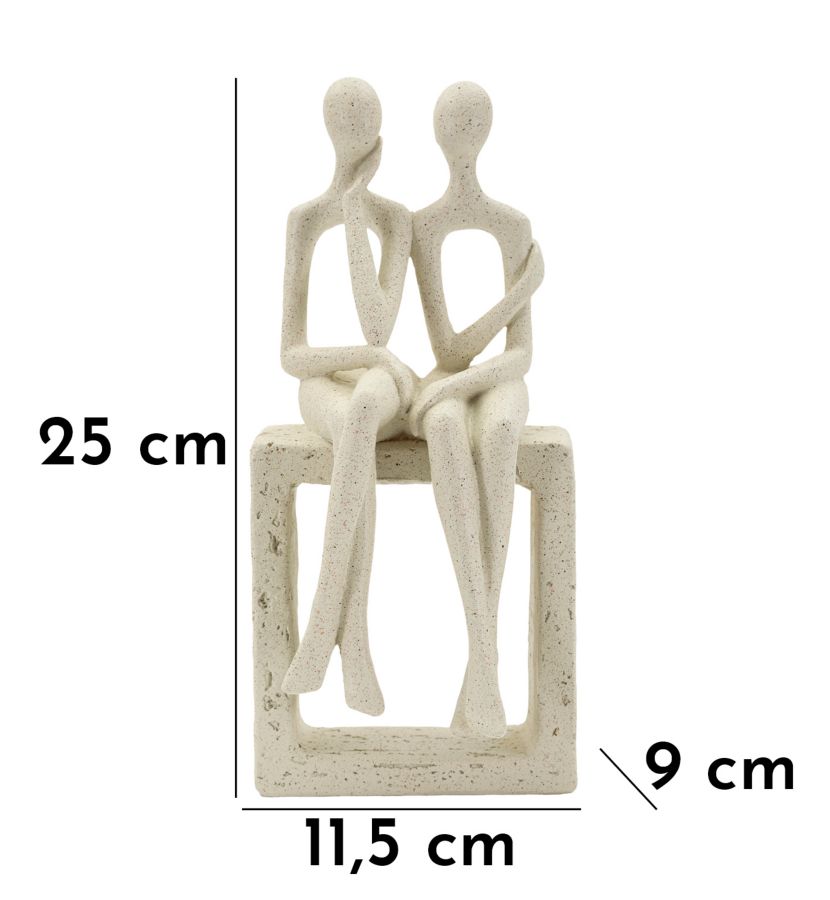 STATUETTA COPPIA STONS CM 11,5X9X25 MIN 2 - immagine 9