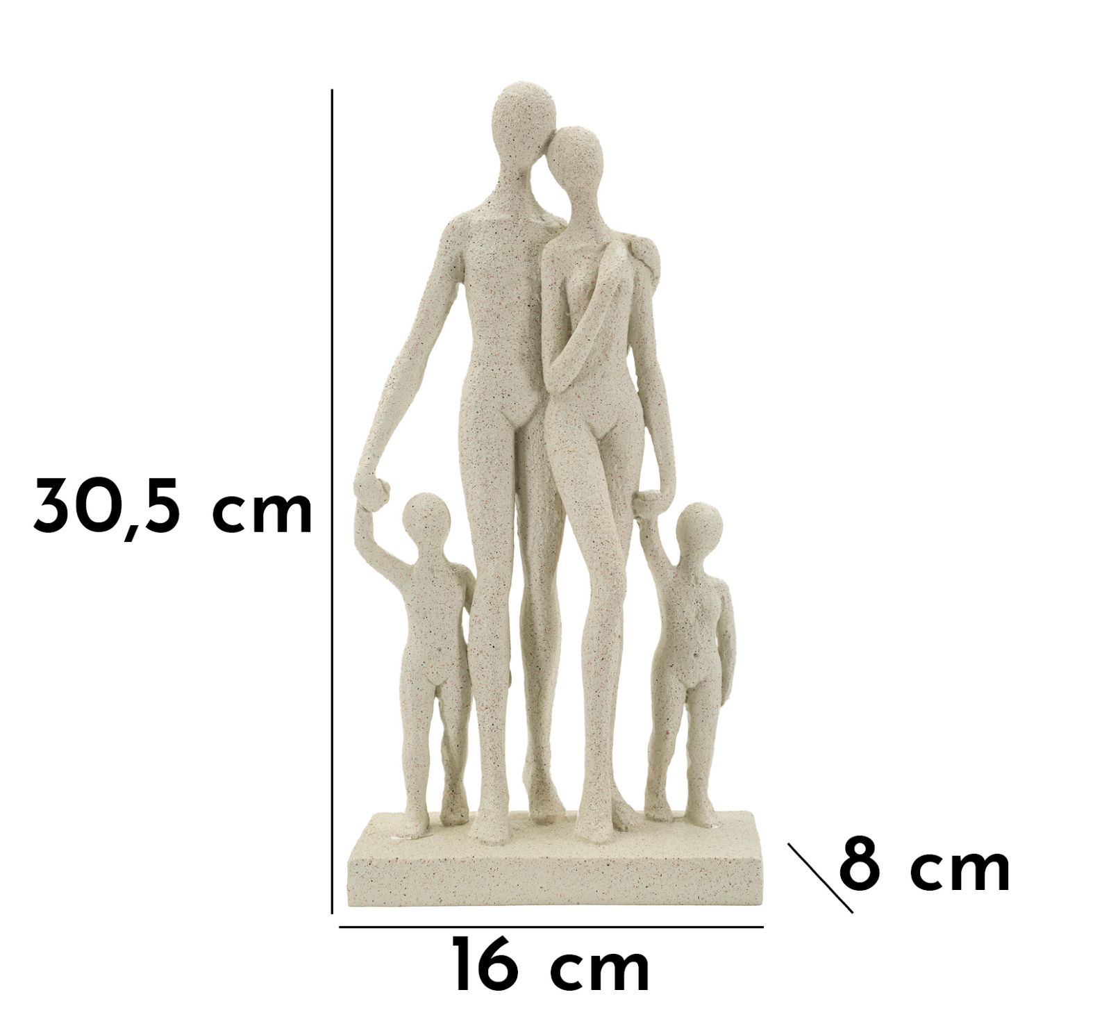 STATUETTA FAMILY STONS CM 16X8X30,5 - immagine 9