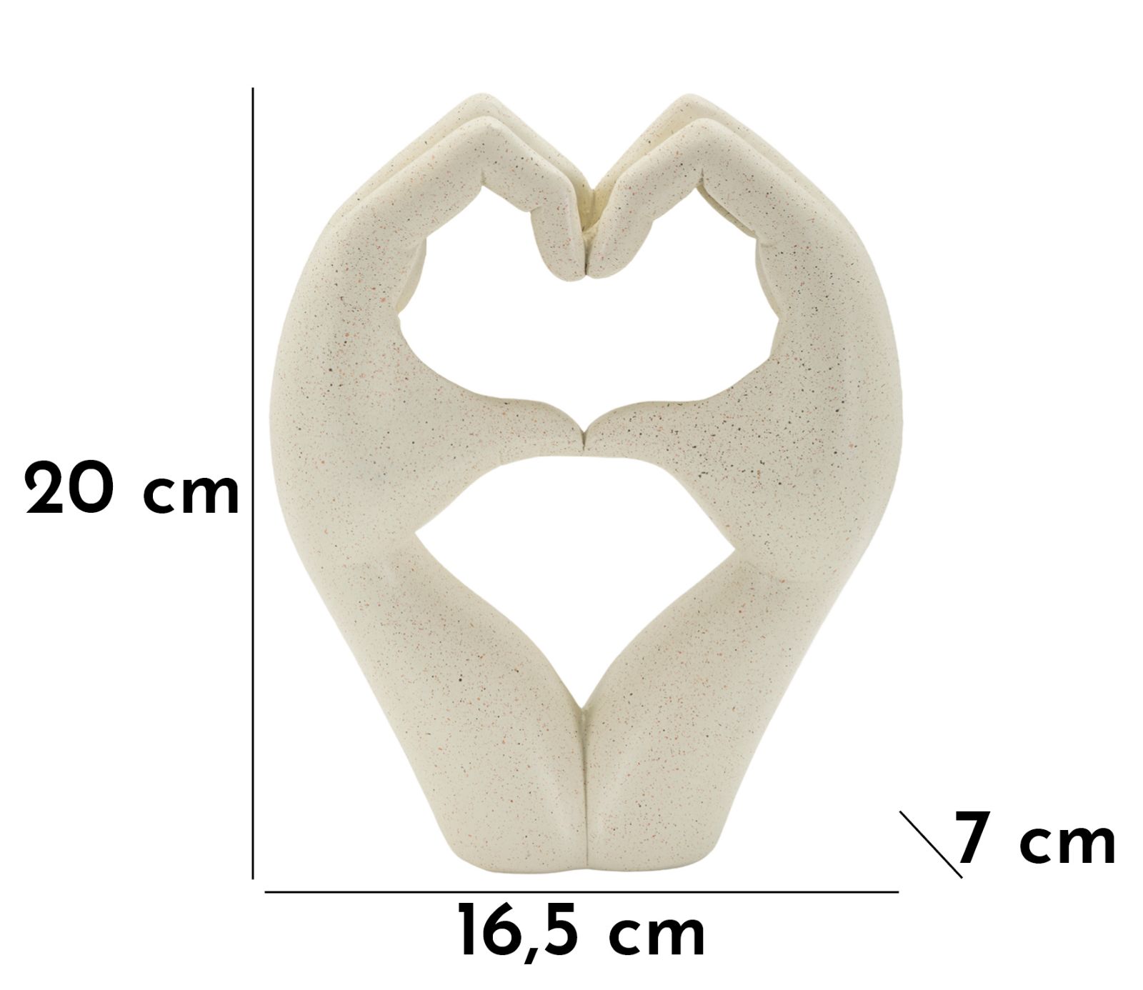 SCULTURA LOVE STONS CM 16,5X7X20 MIN 2 - immagine 8