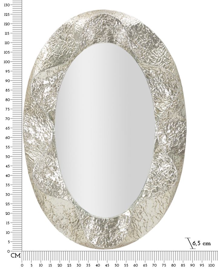 SPECCHIO ARGELUX OVALE CM 87,5X6,5X128 (MISURA SPECCHIO CM 55X93) - immagine 7